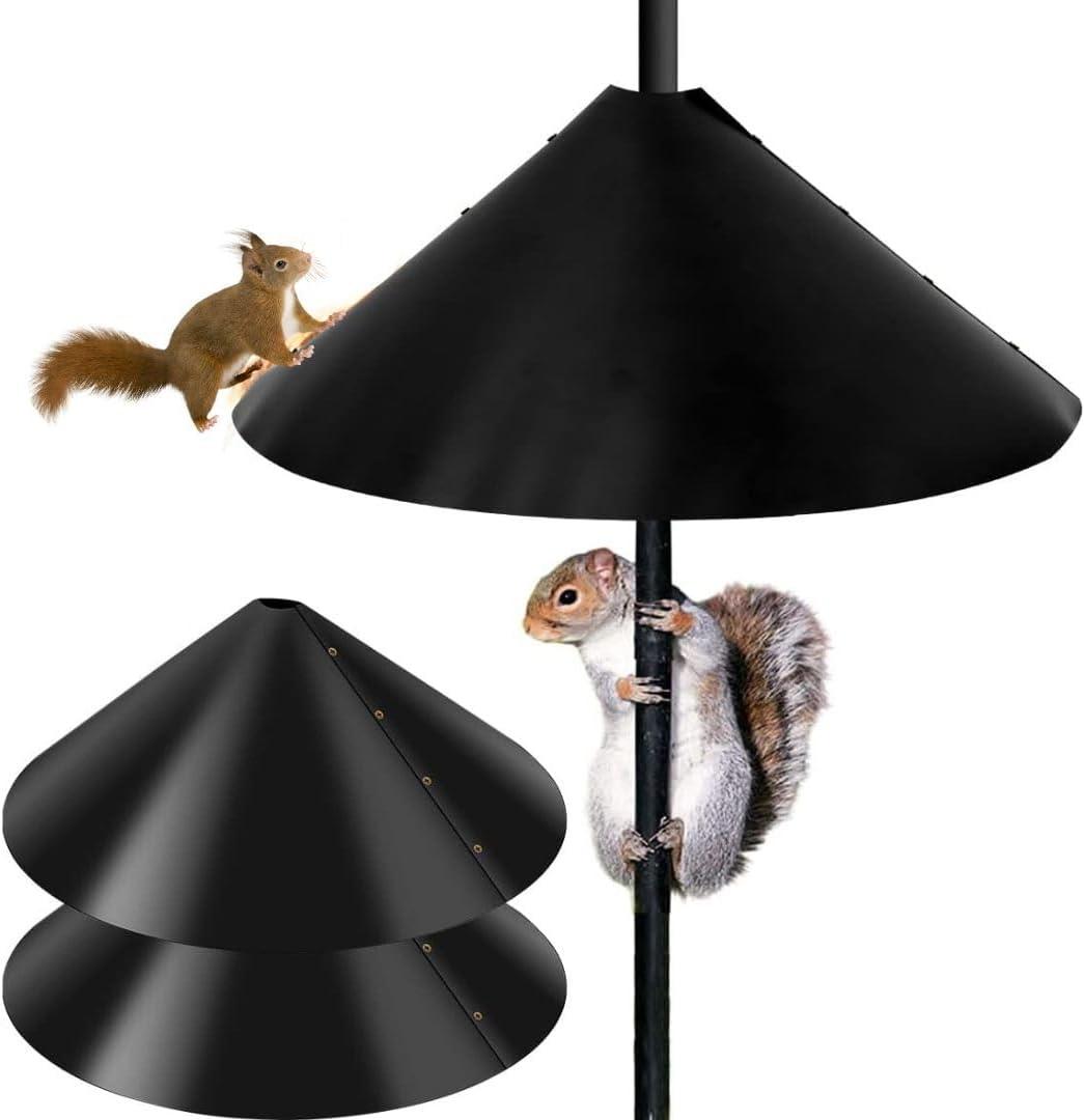 Squirrel Proof Baffle for Outside - 19 Inch Suitable for Bird Feeders Pole and Bird Houses