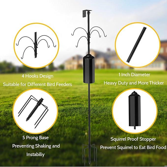 Squirrel Proof Bird Feeder Pole