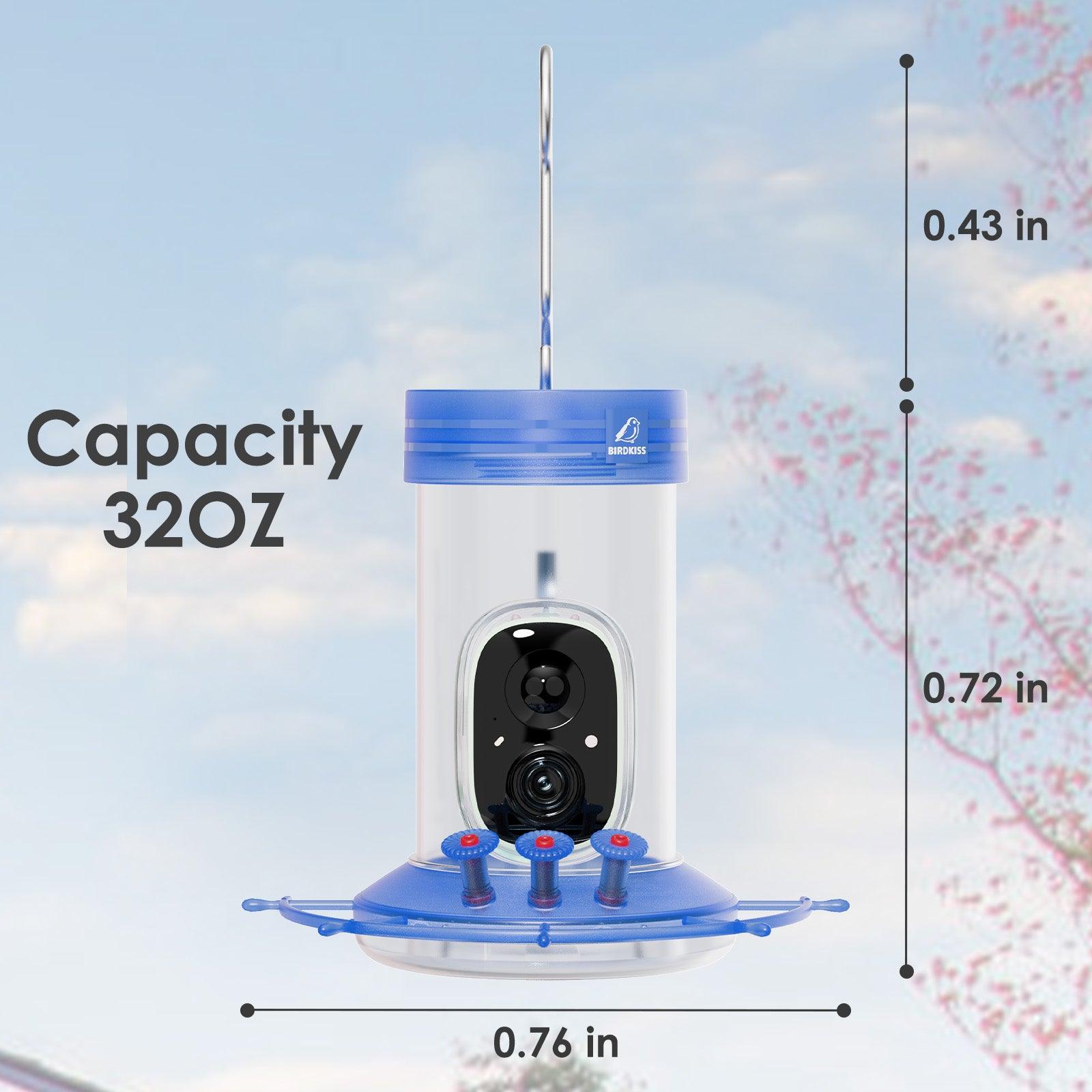 32 OZ Smart Hummingbird Feeder with Camera
