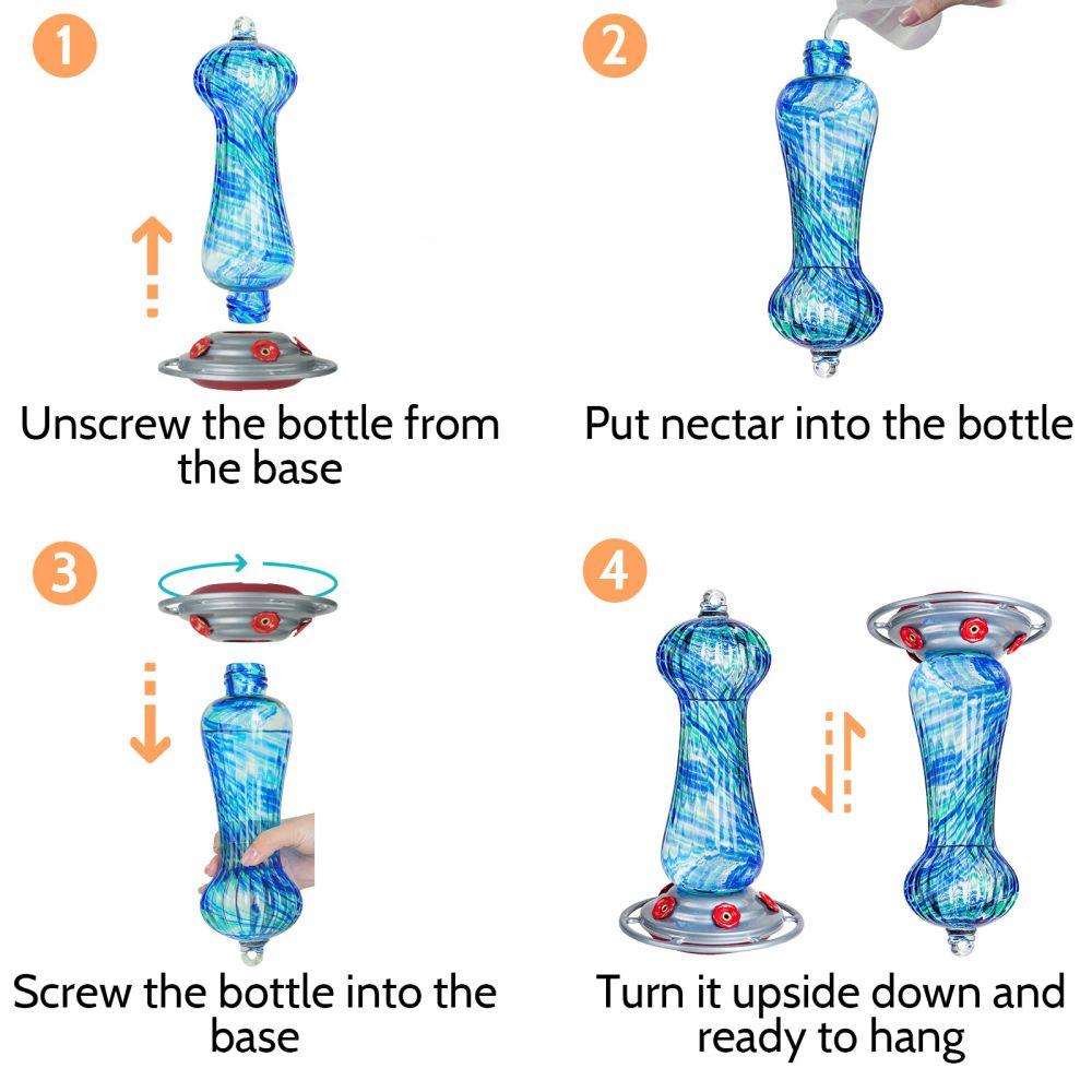 Hummingbird feeders Ocean Series - Jellyfish - 28 fl.oz