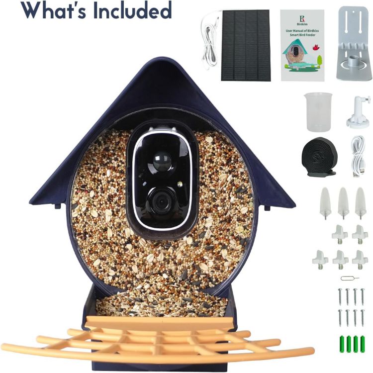 Smart Bird Feeder with Camera-Diamond blue