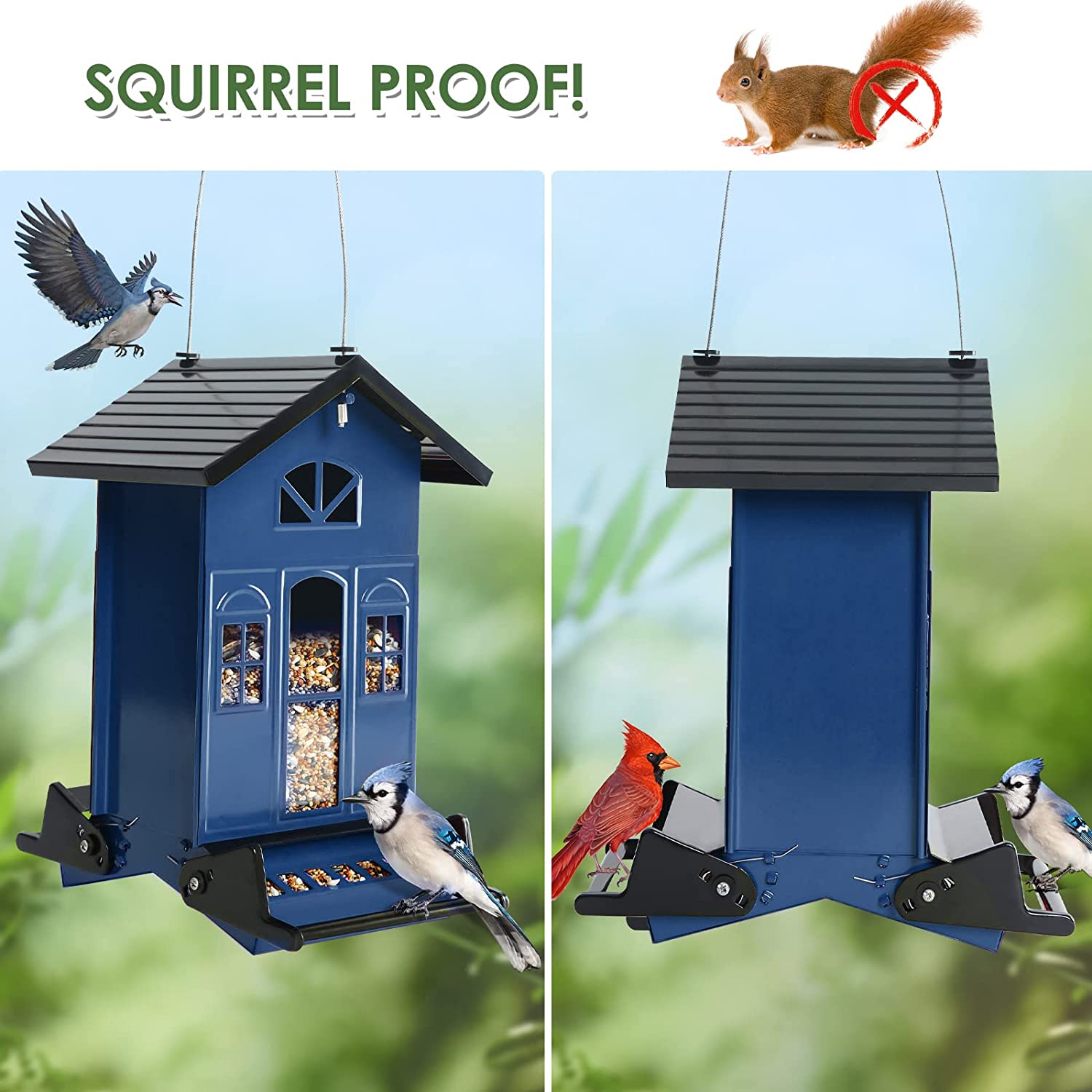 5 LBs Chateau Squirrel Proof Bird Feeder