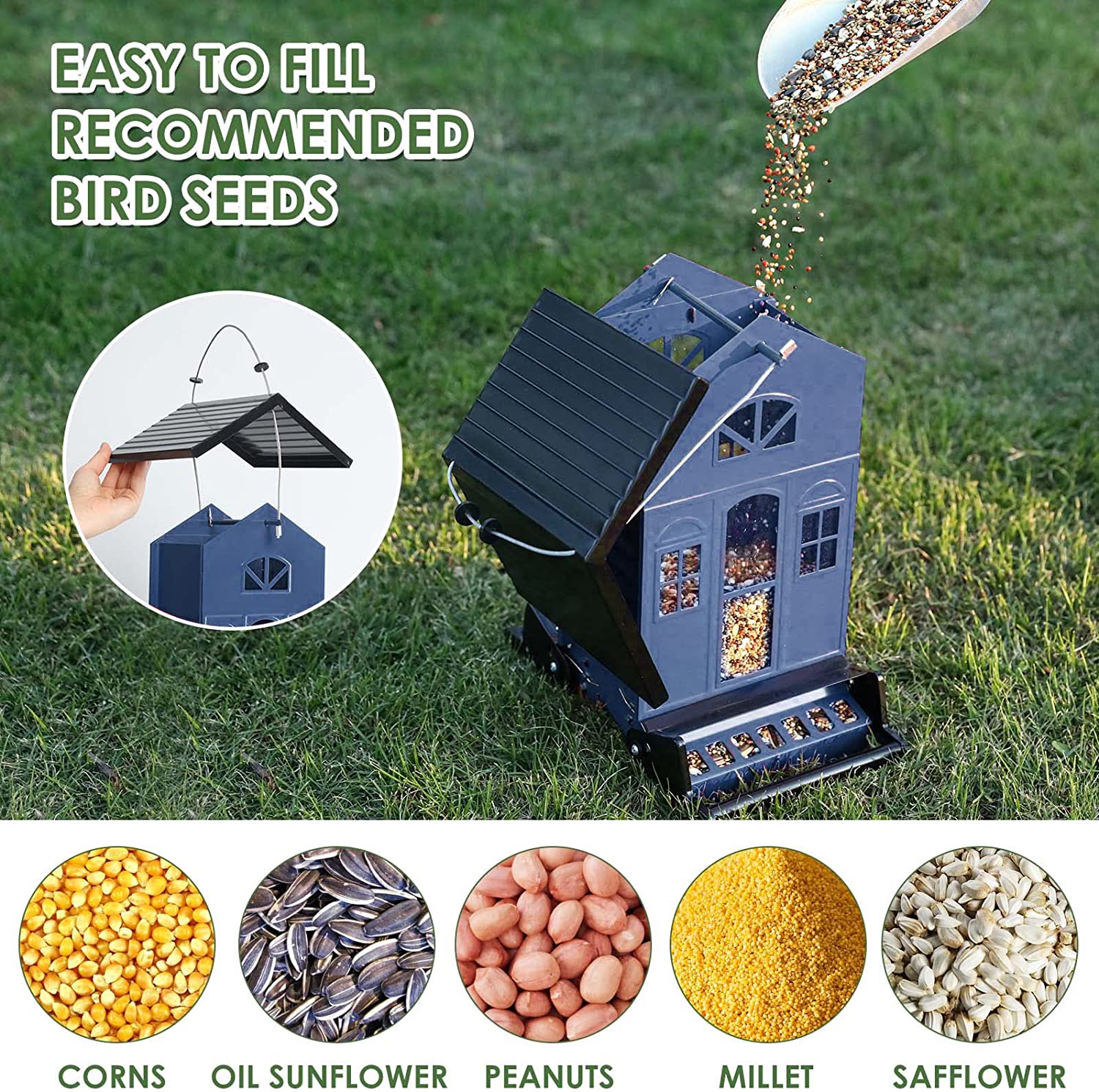 5 LBs Chateau Squirrel Proof Bird Feeder